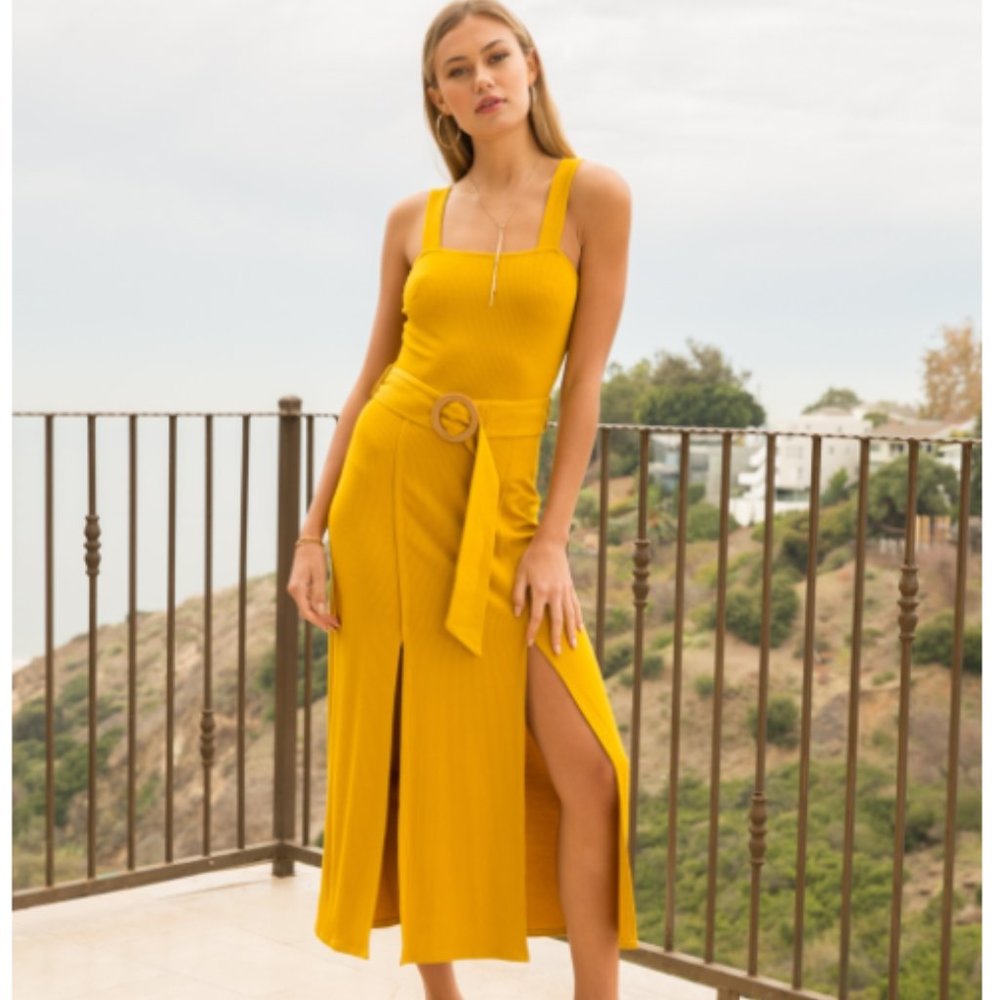 NWT Ribbed Midi Dress